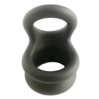 TUG 2 MEDIUM COCK RING / BALL STRETCHER - BLACK TUG 2 MEDIUM COCK RING / BALL STRETCHER - BLACK